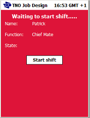 Screenshot van het Shoresupport programma